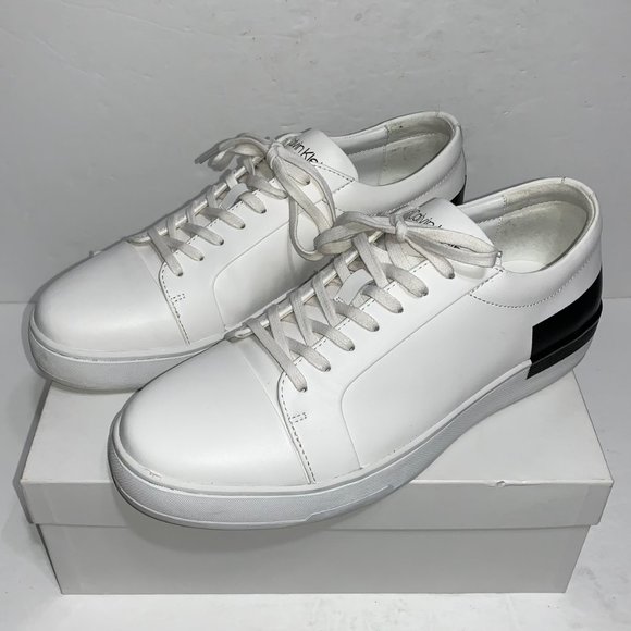 Calvin Klein White Sneakers Mens Size 8US - Picture 2 of 8